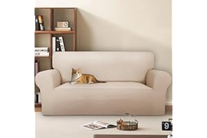 COTOPURO Pokrowiec na sofę 4-osobową (240-290 cm), rozciągliwy, super elastyczny pokrowiec na sofę z podłokietnikami, odporny na zarysowania, antypoślizgowy, dla psów, kotów i zwierząt domowych, miękki i