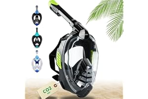 Khroom Masque de Plongée Intégral | CO2 sans Risque Garantie de DEKRA | pour Adultes et Enfants | Masque plongée en apnée | Masque de Snorkeling | Seaview X