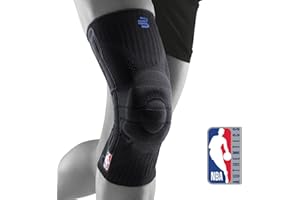 Bauerfeind Opaska na kolano "Knee Support NBA" Unisex, 1 Sportowe kolana do koszykówki, Na prawe lub lewe kolano