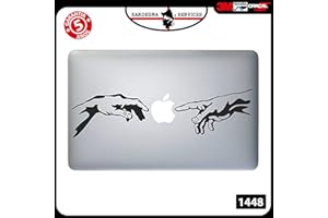 SARDEGNA SERVICES Pegatina de Michelangelo para Macbook de 15, 17, 15 y 17 pulgadas