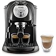 De'Longhi EC201.CD.B Macchina da Caffè Espresso e Cappuccino, Per Polvere di Caffè o Cialde E.S.E., Sistema Latte Manuale, Se