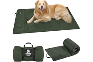OneTigris Couverture pour chien - 130 x 85 cm - Lavable - Confortable et douce - Imperméable - Coussin pour chien - Pour voyage, camping, extérieur - Olive Drab