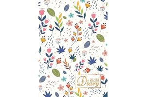 A4 Academic Diary 2021-2022 Week To View: 1st August 2021 - 31st July 2022 | 12 Month Daily Planner | Pretty Floral Cover