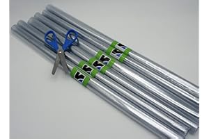 Renolit Pack 6 Forra Libros Rollo Autoadherente 0.45 mm x 2 Metros + 1 Tijera Escolar Maped Start 13 cm Color Surtido al Azar