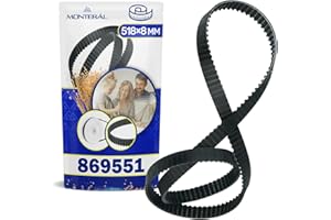 MONTERAL Zahnriemen für Brotbackautomat 518x8 mm mit dem Originalcode 869551 für Unold - Garantie 10 Jahre