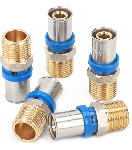 LTWFITTING Pressfitting 90° Winkel - 3/4 AG Für Verbundrohr 20mm 5 Stück