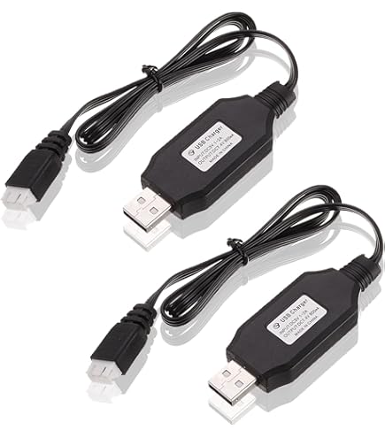 Batterie 7.4V 1500mAh SM-3P Avec Câble USB Pour Voiture RC DE43, DE60, 1575