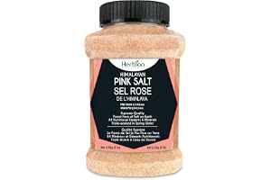 Herbion Naturals Himalayan Pink Salt - Fine Grain Supreme Quality - 5 lb. (2.2 Kg) Unbreakable Jar - Kosher Certified - GMO-Free - Chemical-Free – Vegan