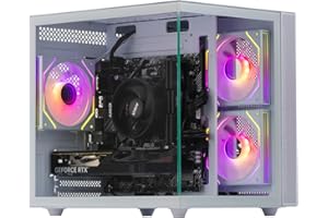 Veno Scorp Gaming PC AMD Ryzen 5 5600 Processor RTX 3050 6GB Graphics Card - 16GB 3200MHz Ram - 512GB NVMe SSD - 550W PSU - Windows 11 - WiFi - Mini Nemesis White