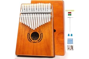 Forlivese Kalimba 17 Tasten, Kalimba Instrument,Marimba Daumenklavier,Kalimba für Kinder,Geburtstag für Kinder Erwachsene Anfänger Professional Grade