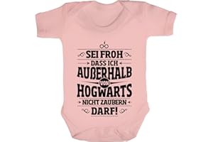ShirtStreet Fanartikel Fan Kult Film Strampler Bio Baumwoll Baby Body Kurzarm Jungen Mädchen Außerhalb von Hogwarts