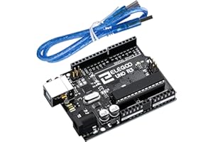 ELEGOO UNO R3 Tarjeta Placa con Cable USB y Microcontrolador Compatible con Arduino IDE Proyectos Cumple con RoHS