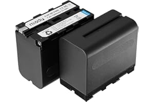 2 Stück Miady 7200mAh NP-F970, NP-F960, NP-F950, NP-F930 Akku Kompatibel mit Sony DCR-VX2100, DSR-PD150, DSR-PD170, FDR-AX1, HDR-FX1, HDR-FX7, HDR-AX2000 usw.