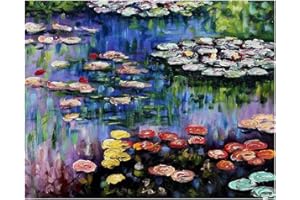 Legendarte - Cuadro Lienzo, Impresión Digital - El Estanque Con Nenúfares - Claude Monet - Decoración Pared cm. 40x50