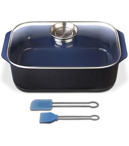 Rôtissoire Universelle GSW Gourmet Granit 6L - Fonte Aluminium, Induction, Four 240°C - Noir