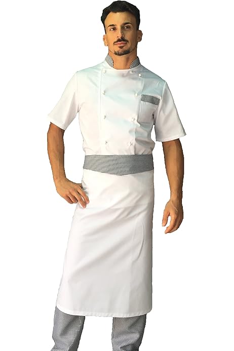 Giacca Cuoco Donna Manica Corta - Made In Italy, Ricamo Gratuito - Foto 10