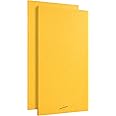 AudioSilk Acoustic Panels, 2 Pack, Large, 116 x 58cm, Yellow