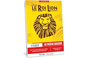 TICK&BOX Ticketbox - Le Roi Lion - Spectacle en Duo - Coffret Cadeau - Idée Cadeau Divertissement