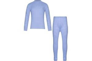 TiaoBug Conjunto de Ballet Deportivo Gimnasia para Niñas Ropa de Interior Térmica Elástica Camiseta Manga Larga y Leggings Pantalones Largos Infantil 3-14 Años