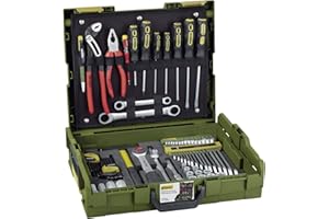 Proxxon 23660 Handwerker Universal Werkzeugkoffer im L-BOXX-System L102 69teiliges Werkzeug-Set mit Hammer, Knipex-Zangen, Ratsche und Nüssen
