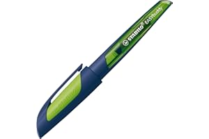 STABILO EASYbuddy Twilight Sky - Stylo plume ergonnomique - plume L spéciale gaucher - bleu nuit/citron vert
