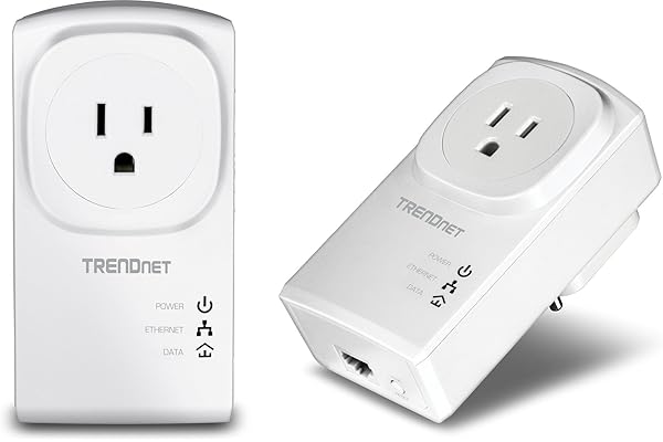 TRENDnet - Kit D'Adaptateurs CPl Nano 500 AV avec Prise Intégrée, TPL-407E2K