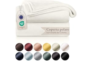 Blumtal Coperta in pile 150 x 200 – Plaid bianco certificato Oeko-TEX®, plaid per divano, plaid coccooning, coperta in pile spessa, soffice e calda, di alta qualità
