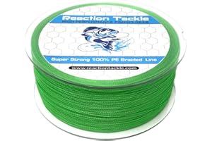 Reaction Tackle Braided Fishing Line - Pro Grade Power Performance for Saltwater or Freshwater - Colored Diamond Braid for Extra Visibility