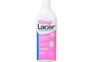 Lacer GINGI - Colutorio 1000 ml, Enjuague Bucal, Uso Diario, Boca Sana y Protegida, Previene la Caries y la Placa Dental, Limpia en Profundidad, Idónea para Pacientes Diabéticos