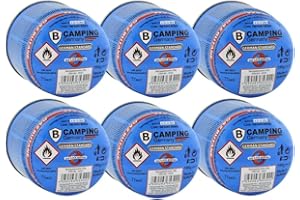 B CAMPING GERMANY Gaskartuschen 190g Stechkartuschen Kartuschen Butan Gas Campingkocher (x6)