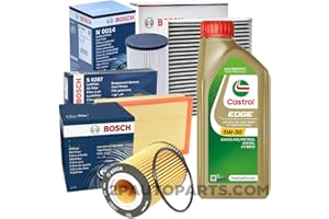 KW&HP KIT TAGLIANDO 4 FILTRI (F. CARBURANTE, F. OLIO, F. ARIA, F. ABITACOLO) + 5LT OLIO MOTORE 5W-30 PER GOLF 7 VII 1.6 TDI, A3 1.6 TDI