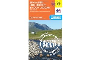 Ben Alder, Loch Ericht & Loch Laggan Map | Weatherproof | Dalwhinnie | Ordnance Survey | OS Explorer Active Map OL50 | Scotland | Walks | Hiking | Maps | Adventure: 1 (OS Explorer Map Active)