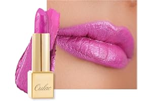 OULAC Rossetto Metallico Rosa - Effetto Perlato Metallico Brillante, Idratante, Lunga Tenuta 8H, Altamente Pigmentato, Morbido e Confortevole, Vegan 15 Velocity