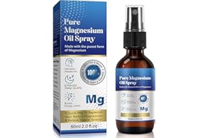 FLASTURE Topical Magnesium Oil Spray, Magnesium Spray for Feet, 100% Pure and Organic, Quick Absorption - Replenish Body's Magnesium, Non-GMO, Vegan Formula - 2.02 fl oz