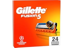 Gillette Fusion5 Rasierklingen, 24 ORIGINAL Ersatzklingen, Klingen für Herren mit Größerem Gleitstreifen für ein Sanftes Gleiten und 5 Klingen für eine Unglaublich Gründliche und Komfortable Rasur
