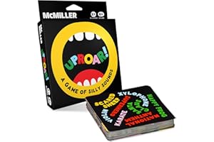 MCMILLER ENTERTAINMENT UpRoar! The Card Game of Silly Sounds - Funny Family Party Game for Kids, Teens, and Adults, 2+ Players, Eco, Sustainable, Fun, Birthday Gift, Game Night, Travel, Stocking Filler, Halloween, Christmas