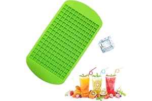 iJiZuo Stampo per Cubetti Ghiaccio in Silicone Vaschette Stampo Ghiaccio Silicone, con 126 cavità a Forma di Cubo, Cubetti Ghiaccio Flessibili per Congelatore, Whisky, Cocktail e Altre Bevande
