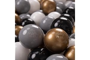 KiddyMoon Balles Colorées Plastique ∅7Cm pour Piscine Enfant Bébé Fabriqué en EU