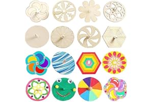 Liuer 24PCS Toupie en Bois,Petites Toupie,Toupies pour Enfants,Jouets éducatifs pour Cadeau Anniversair Remplisseurs de Sacs de Fête