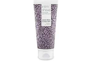 ‎AUSTRALIAN BODYCARE Australian Bodycare Intim Shave 200 ml | Transparentes Rasiergel für die Intimrasur | Gegen Eingewachsene Haare, rote Pickel, Rasurbrand bei Haarentfernung im Intimbereich | Natürliches Teebaumöl