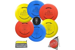 RAYNA GAMES Discgolf-Starter-Set, professionelles Discgolf-Set, reguläre Größe, Discgolf-Starter-Kits, Anfänger-Scheibengolf-Set inklusive Treiber, Mittelklasse und Putter, geeignet für den