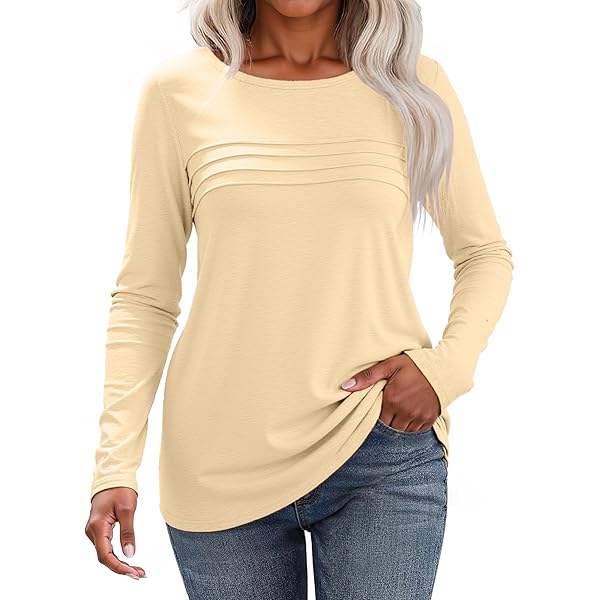 Maglietta Donna Maniche Lunghe Oversize - T-Shirt Tunica Taglie Forti