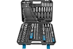 WinHolder Ratchet Wrench Socket Set DIY Tools, Bits, with Case (216PCS)