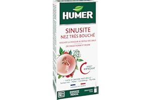 Humer - Spray Sinusite Nez très bouché - Décongestionne et Draine - Forme un film protecteur sur la surface nasale - Élimine les bactéries - À base de Glycérol et de plantes - Dès 12 ans - 15 ml