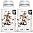 Active Hexose Correlated Compound 500mg - Supports Immune Health, Liver Function & T-Cell/Natural Killer Cell Activity - 120 Veggie Capsules (Pack of 2)