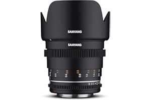 Samyang Normal Cine- und Video Objektiv MF 50mm T1,5 VDSLR MK2 – lichtstark T1,5 kompatibel mit Canon EF Mount, 50 mm Festbrennweite, Follow Focus Zahnkränze Vollformat und APS-C, 8K Auflösung