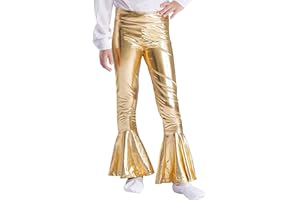 Kaerm Pantaloni Lunghi da Jazz Latino Bambina Pantaloni Svasati Zampa di Elefante Tinta Unita Pantaloni da Fitness Yoga Allenamento