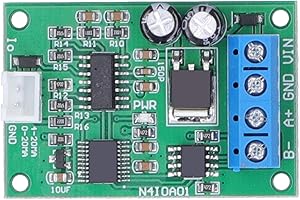 WALFRONT Modulo da Tensione a Corrente DC 12V RS485 a 4-20MA 0-20MA Modulo Convertitore DAC Generatore di Segnale di Corrente