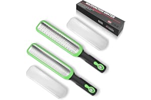TENTA KITCHEN Set di 2 Grattugie, Grattugia per Formaggio per Cucina Strumento per Sminuzzare L'Aglio e Lo Zenzero, Grattugia per Alimenti con Manico a Mano, Lama Affilata in Acciaio Inox con Coperchio Protettivo