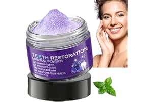 BIGYQIU 50g Teeth Restoration Mineral Powder,Teeth Whitening Powder,Mineral Tooth Powder,Dental Restoration Mineral Powder,Protect Gums and Freshen Breath,Effective in Strengthening Teeth and Gums